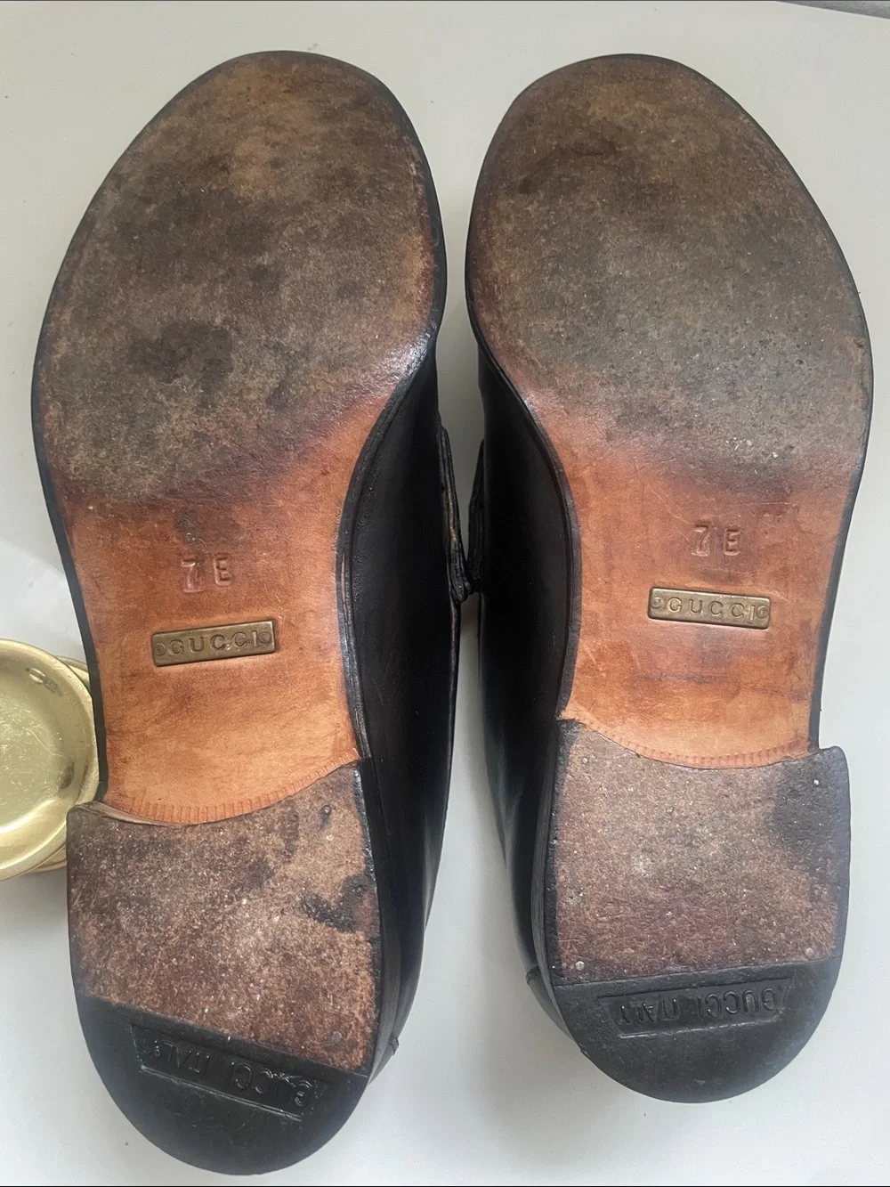 Gucci Dark Brown Leather Horsebit Loafers